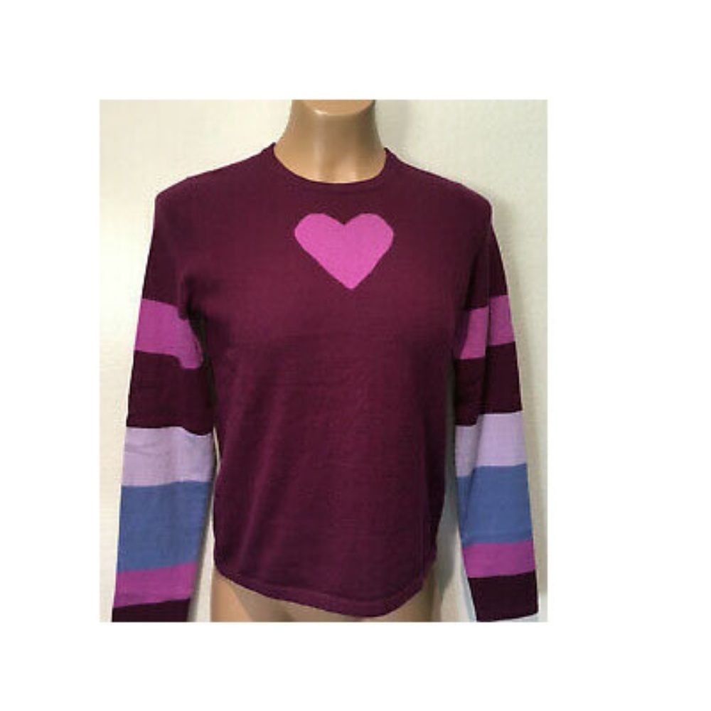 SAKS FIFTH AVENUE Maroon CASHMERE Sweater